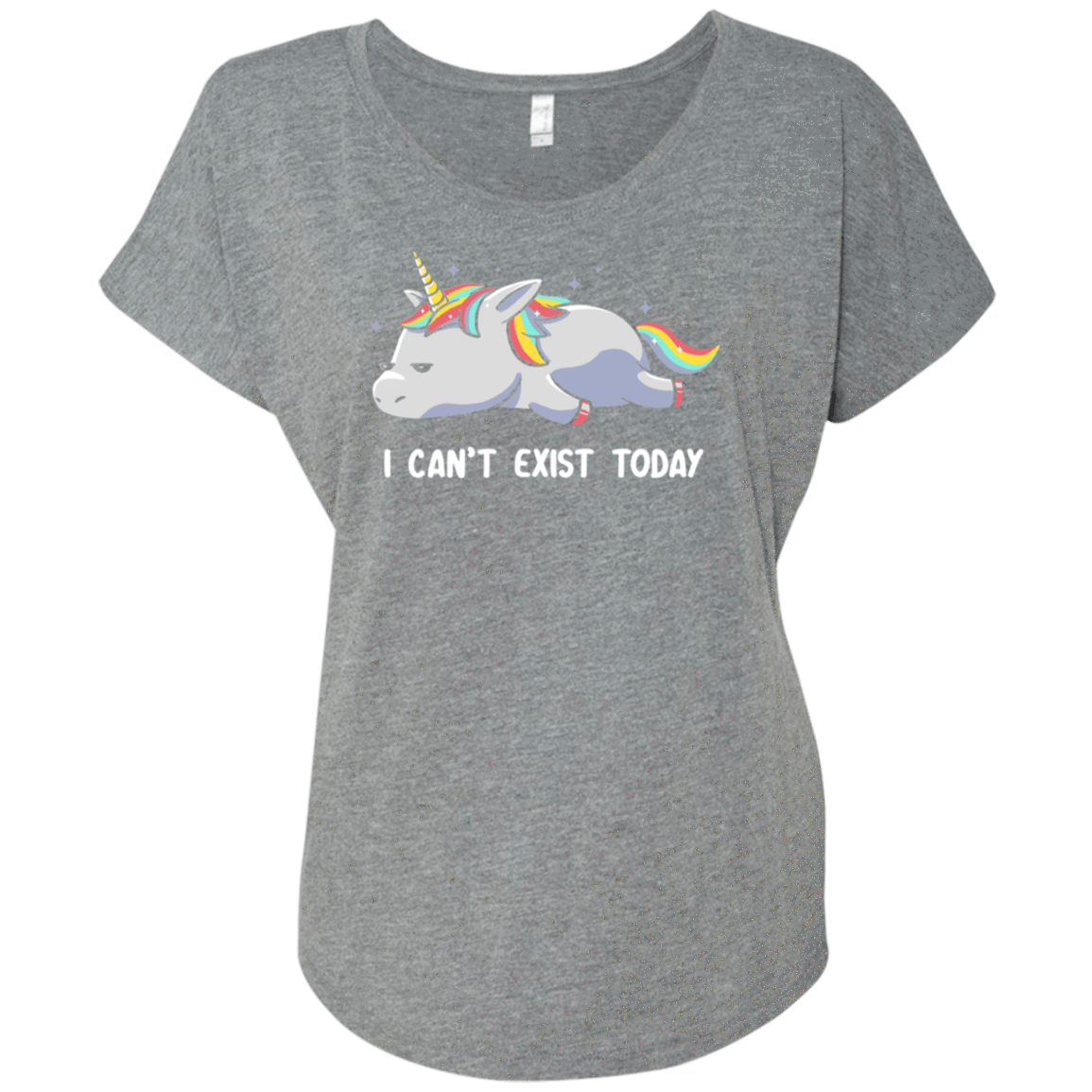 T-Shirts Premium Heather / X-Small I Can't Exist Today Triblend Dolman Sleeve