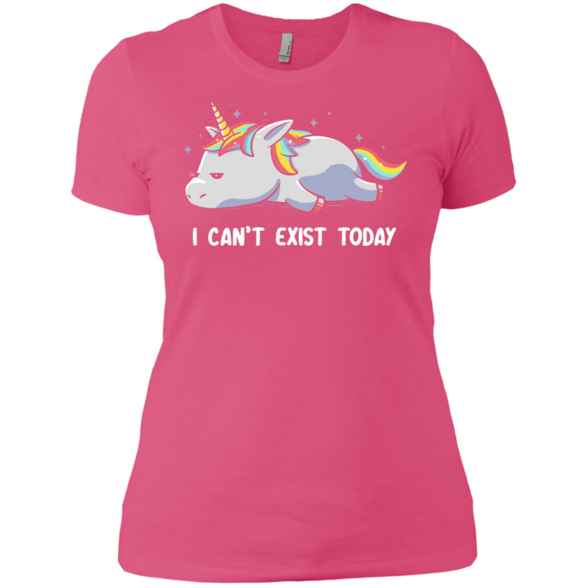 T-Shirts Hot Pink / X-Small I Can't Exist Today Women's Premium T-Shirt