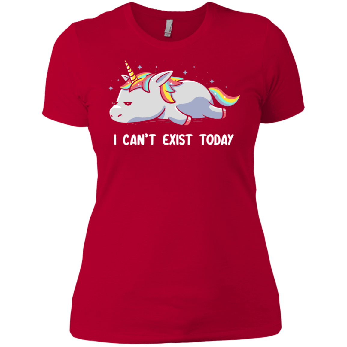 T-Shirts Red / X-Small I Can't Exist Today Women's Premium T-Shirt