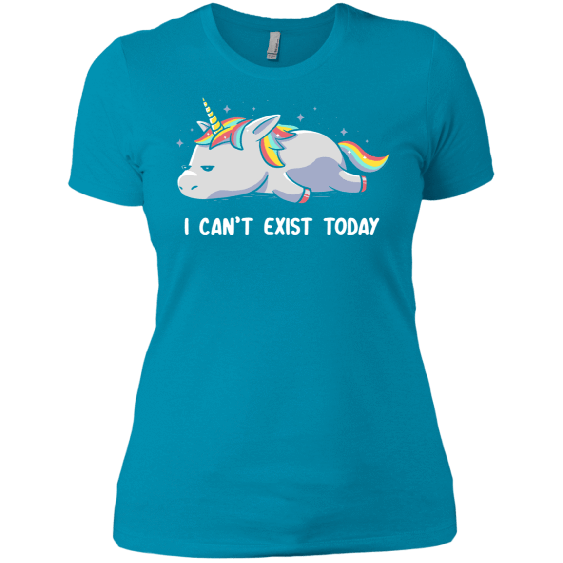 T-Shirts Turquoise / X-Small I Can't Exist Today Women's Premium T-Shirt
