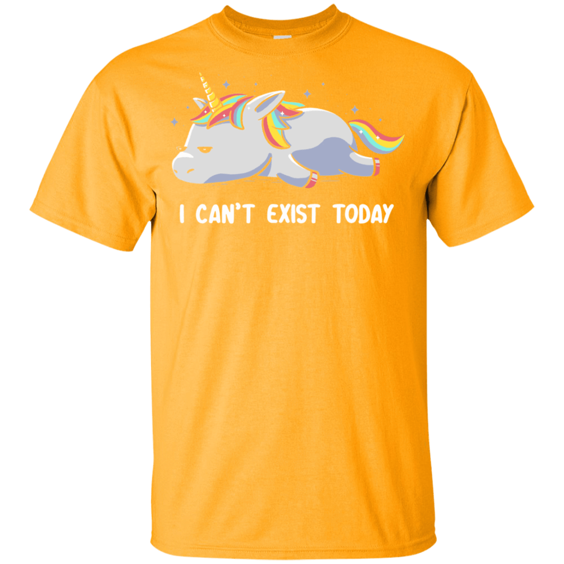 T-Shirts Gold / YXS I Can't Exist Today Youth T-Shirt