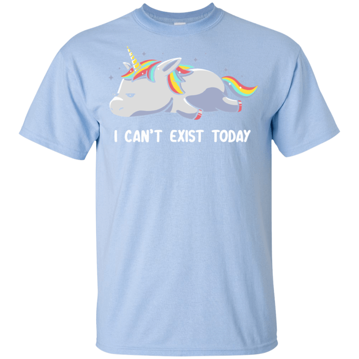 T-Shirts Light Blue / YXS I Can't Exist Today Youth T-Shirt