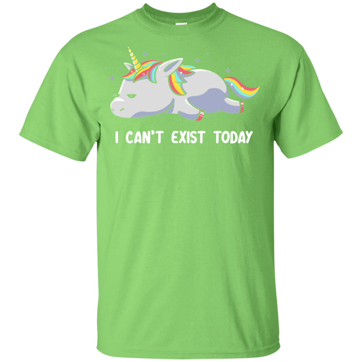 T-Shirts Lime / YXS I Can't Exist Today Youth T-Shirt
