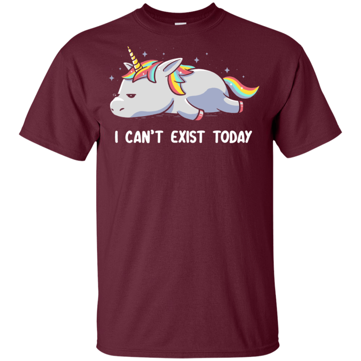 T-Shirts Maroon / YXS I Can't Exist Today Youth T-Shirt