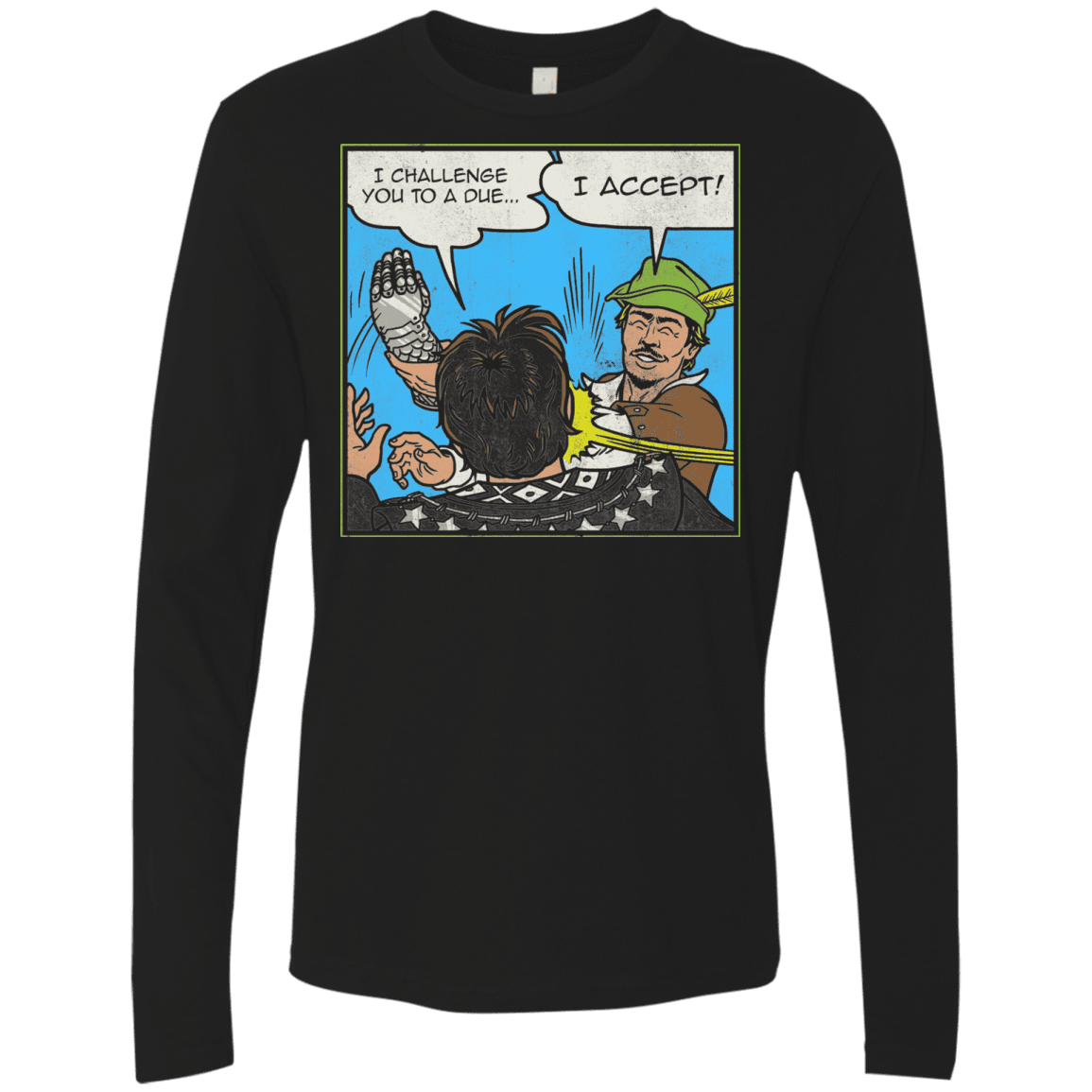 T-Shirts Black / S I Challenge You to a Duel Men's Premium Long Sleeve