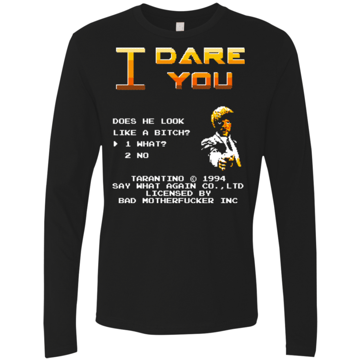 T-Shirts Black / Small I Dare you Men's Premium Long Sleeve