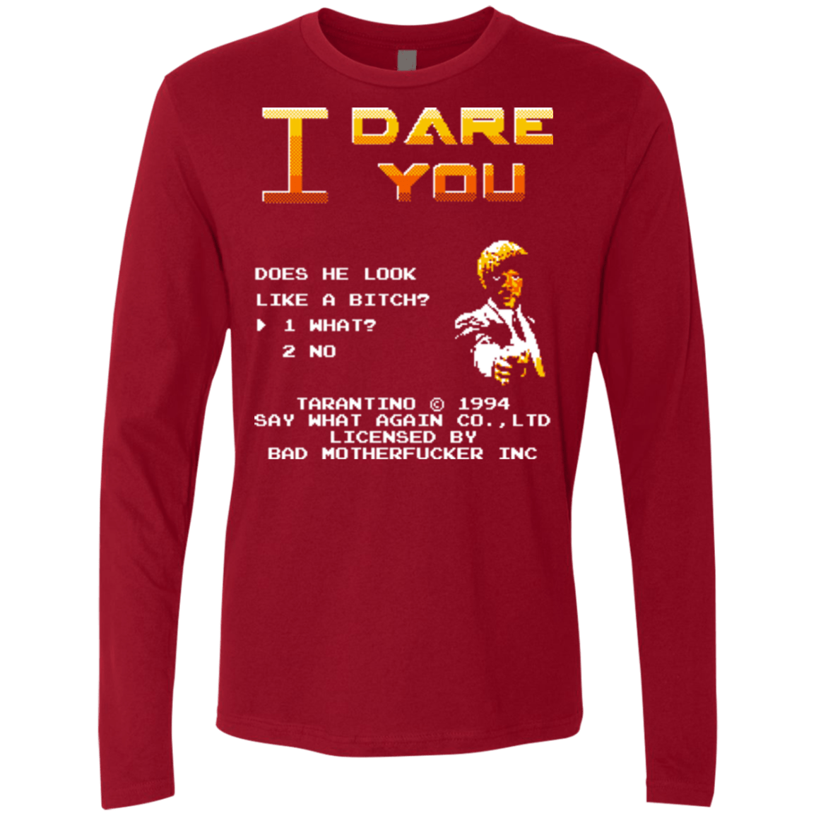 T-Shirts Cardinal / Small I Dare you Men's Premium Long Sleeve