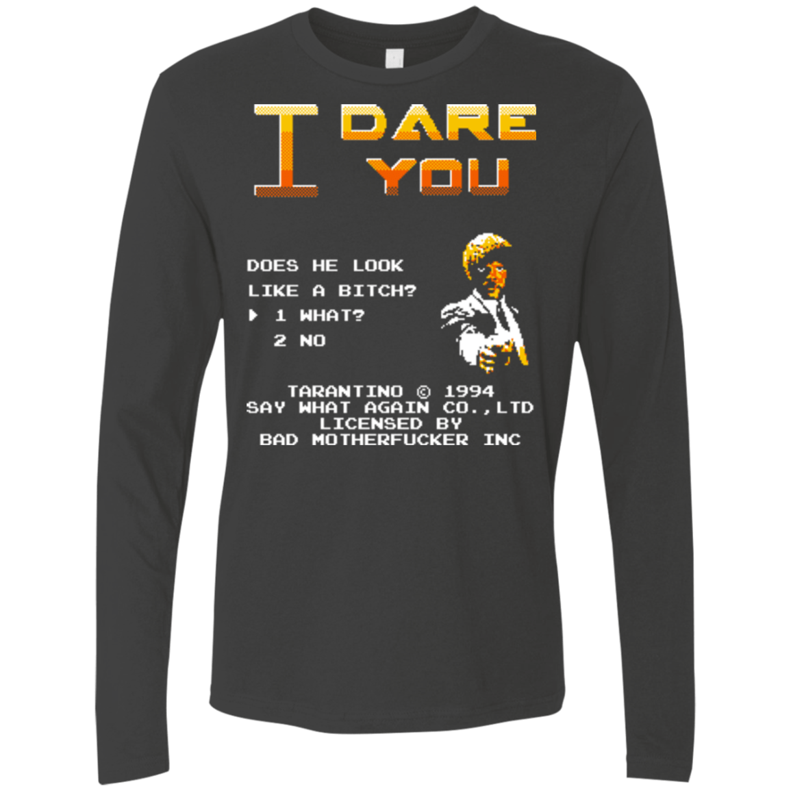 T-Shirts Heavy Metal / Small I Dare you Men's Premium Long Sleeve