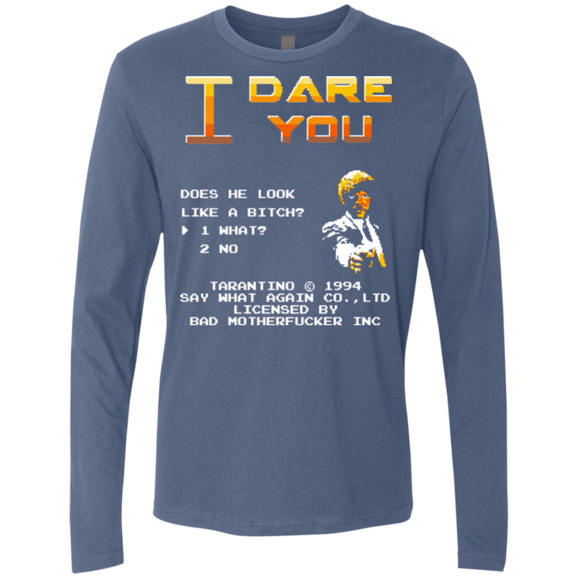 T-Shirts Indigo / Small I Dare you Men's Premium Long Sleeve