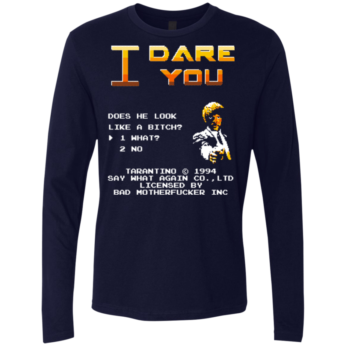 T-Shirts Midnight Navy / Small I Dare you Men's Premium Long Sleeve