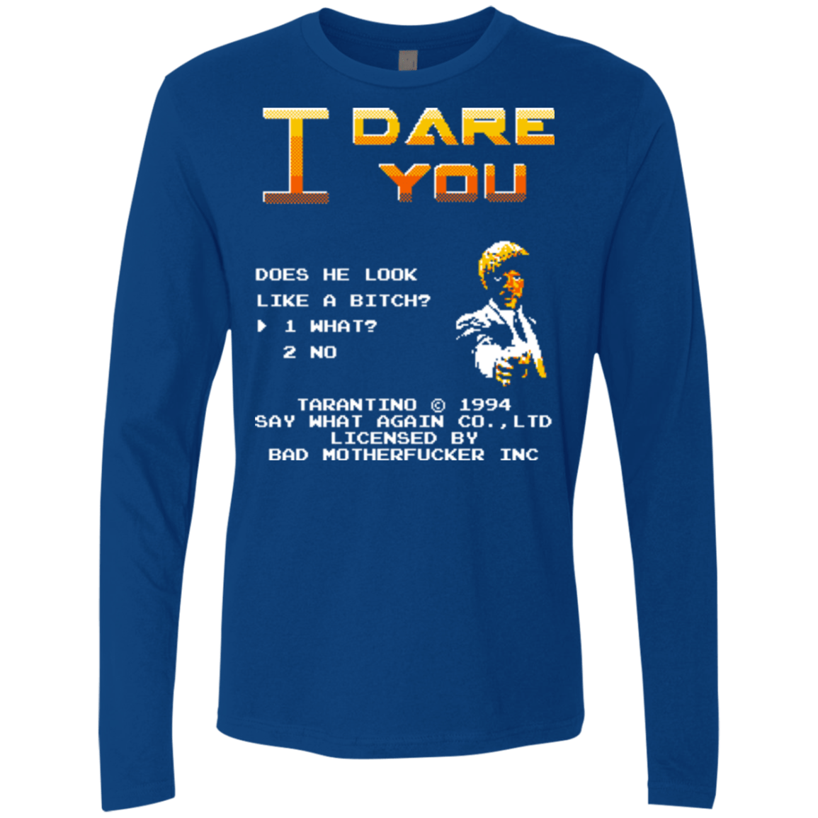 T-Shirts Royal / Small I Dare you Men's Premium Long Sleeve