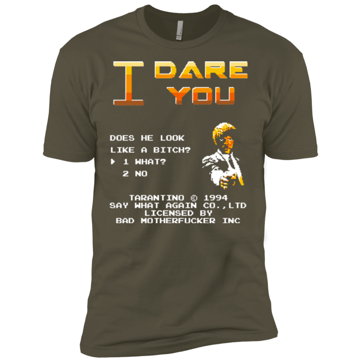 T-Shirts Military Green / X-Small I Dare you Men's Premium T-Shirt
