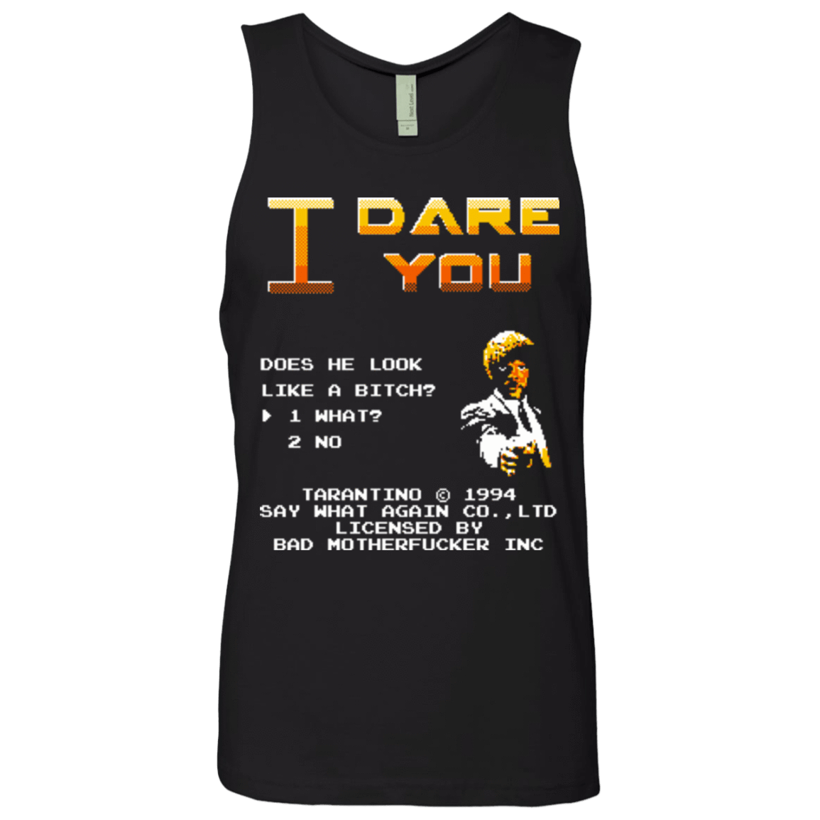 T-Shirts Black / Small I Dare you Men's Premium Tank Top