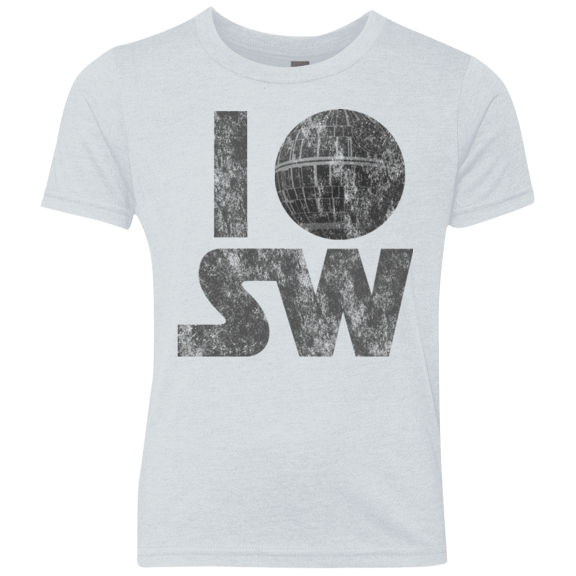 T-Shirts Heather White / YXS I Deathstar SW Youth Triblend T-Shirt