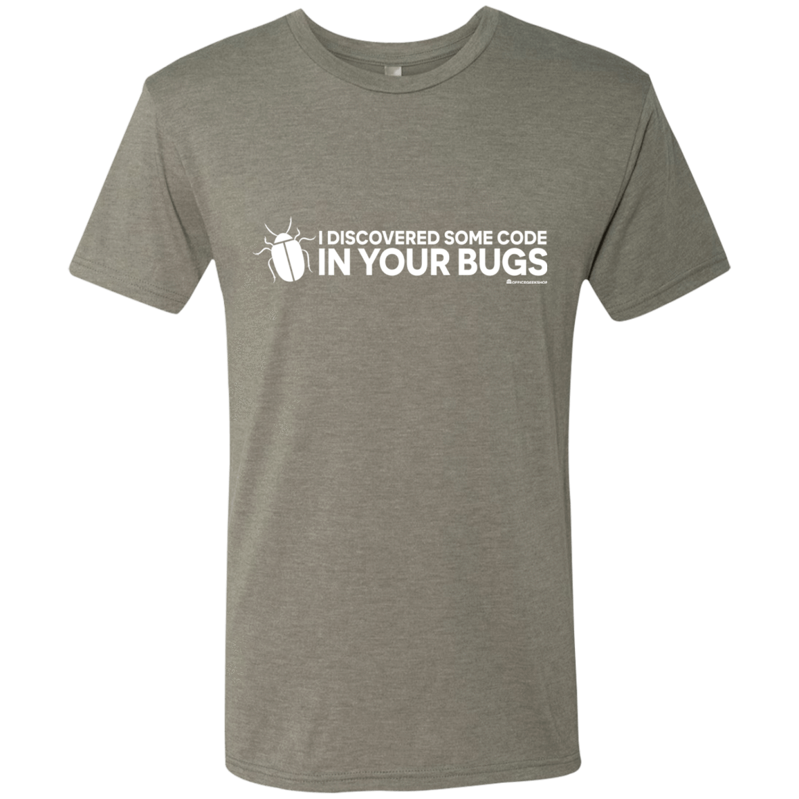 T-Shirts Venetian Grey / Small I Discovered Some Code In Your Bugs Men's Triblend T-Shirt
