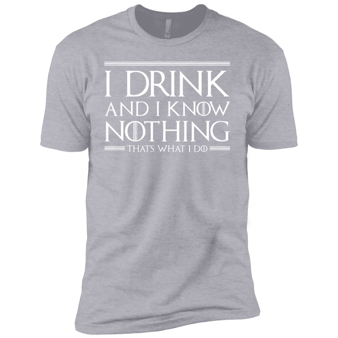 T-Shirts Heather Grey / YXS I Drink & I Know Nothing Boys Premium T-Shirt