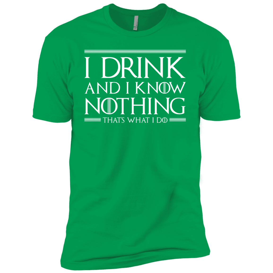 T-Shirts Kelly Green / YXS I Drink & I Know Nothing Boys Premium T-Shirt