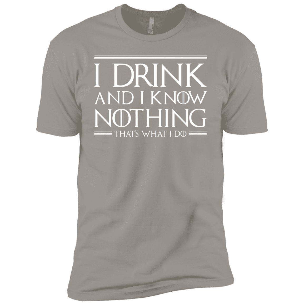 T-Shirts Light Grey / YXS I Drink & I Know Nothing Boys Premium T-Shirt