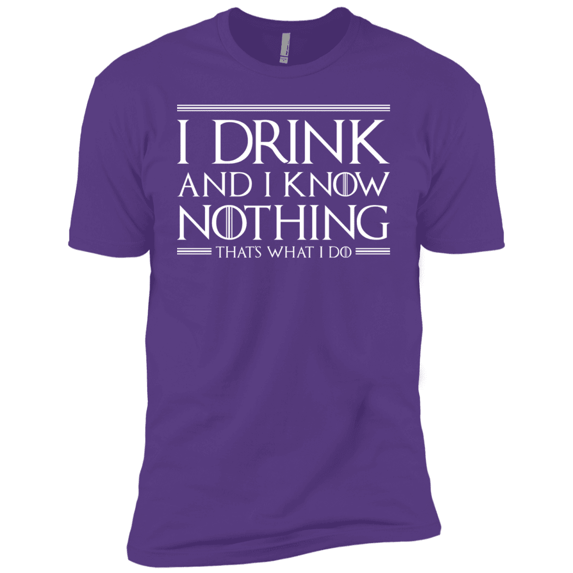 T-Shirts Purple Rush / YXS I Drink & I Know Nothing Boys Premium T-Shirt