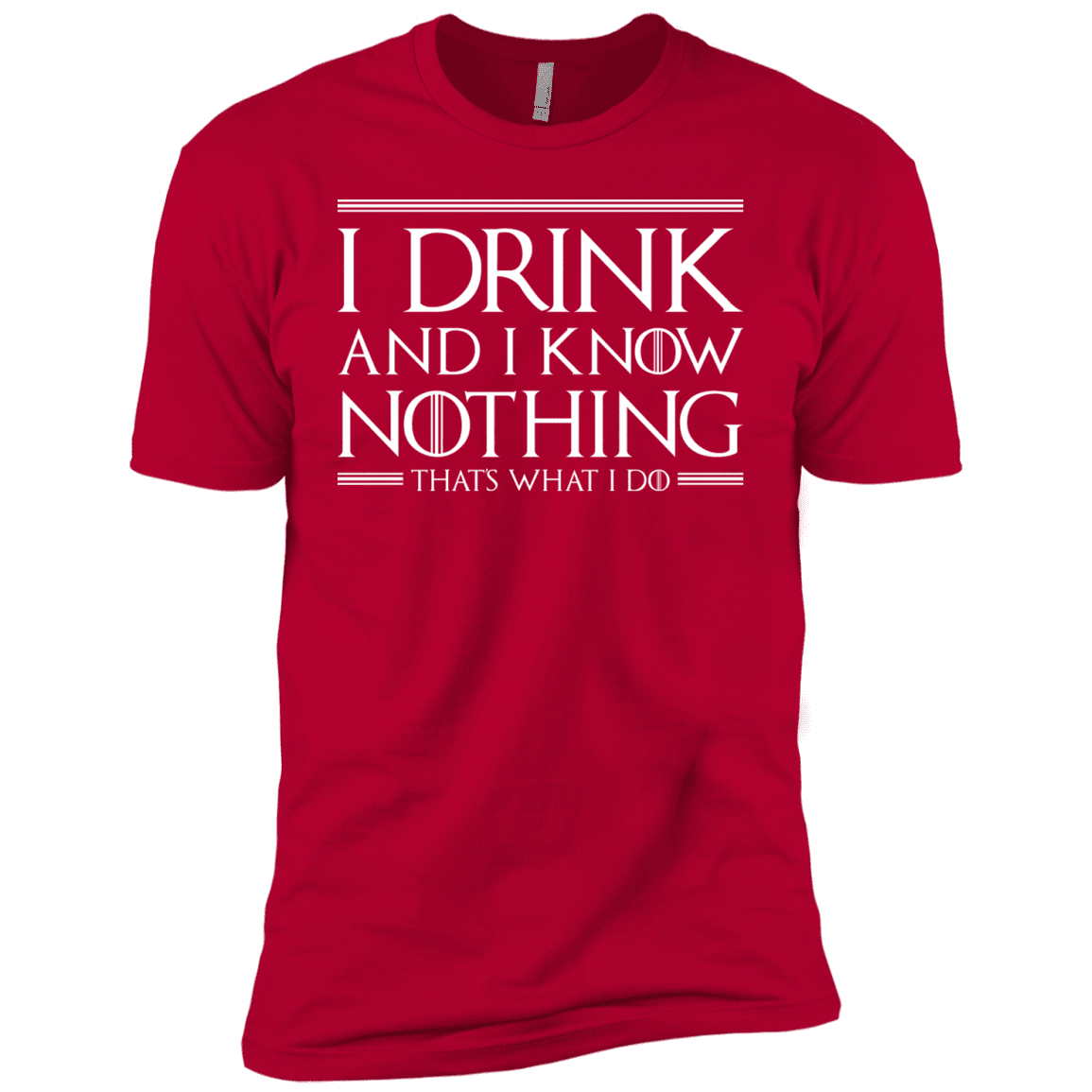 T-Shirts Red / YXS I Drink & I Know Nothing Boys Premium T-Shirt
