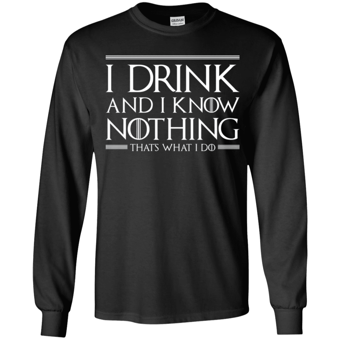 T-Shirts Black / YS I Drink & I Know Nothing Youth Long Sleeve T-Shirt