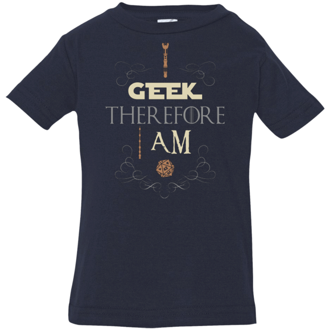 T-Shirts Navy / 6 Months I GEEK (1) Infant PremiumT-Shirt