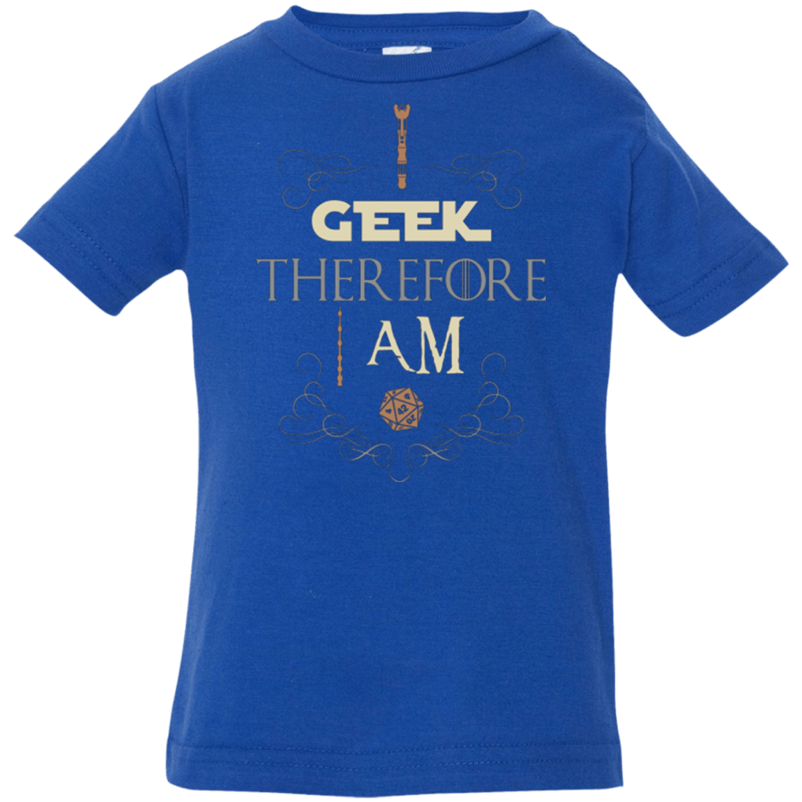T-Shirts Royal / 6 Months I GEEK (1) Infant PremiumT-Shirt