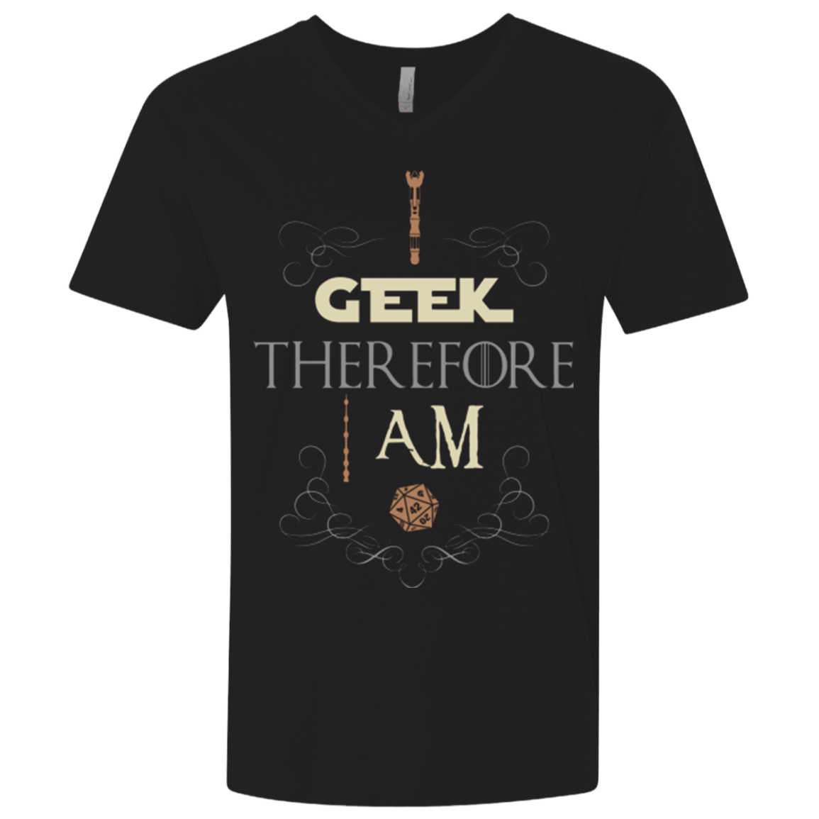 I GEEK (1) Men's Premium V-Neck