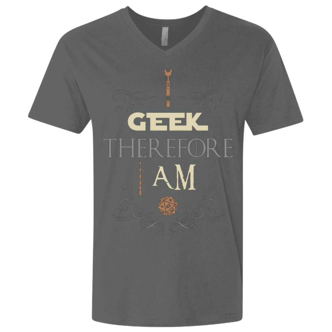I GEEK (1) Men's Premium V-Neck