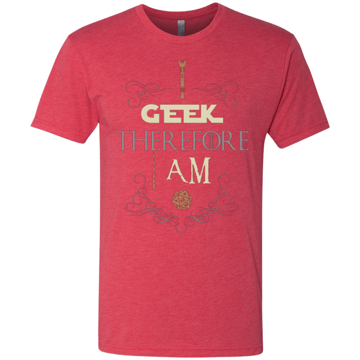 T-Shirts Vintage Red / Small I GEEK (1) Men's Triblend T-Shirt
