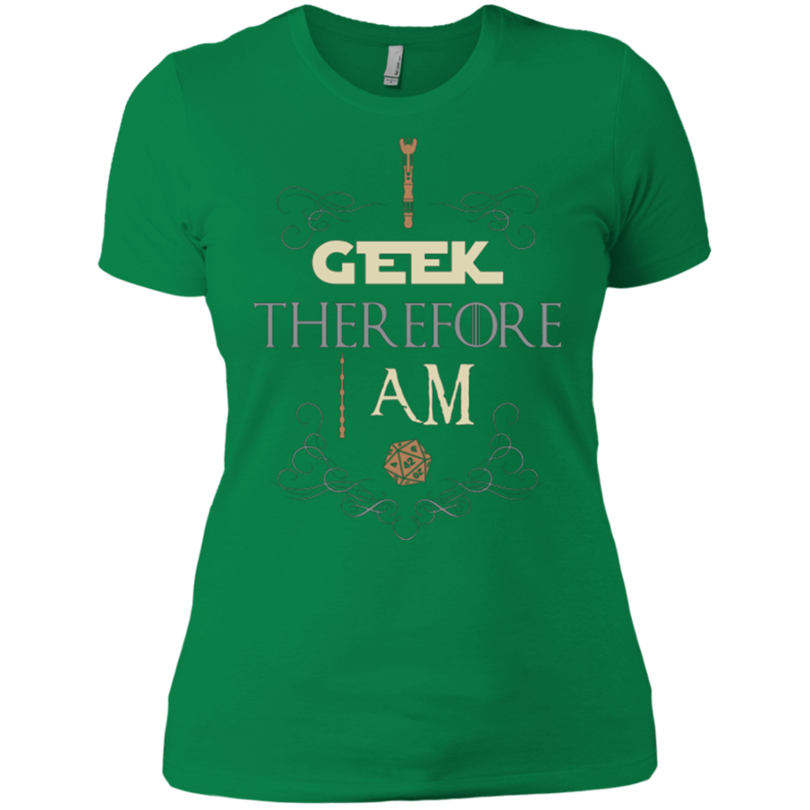 T-Shirts Kelly Green / X-Small I GEEK (1) Women's Premium T-Shirt