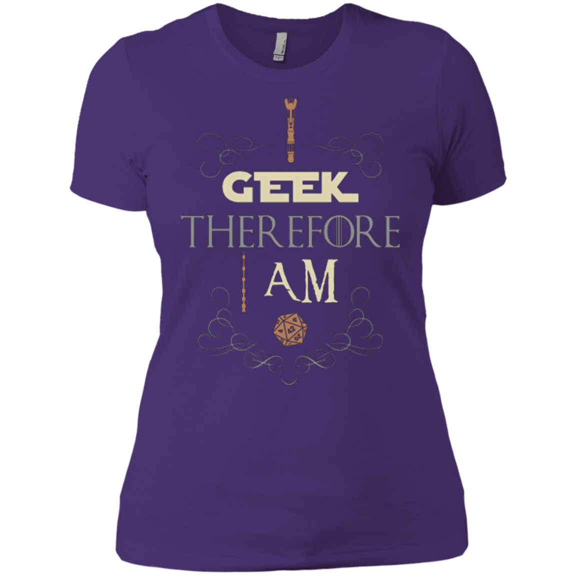 T-Shirts Purple / X-Small I GEEK (1) Women's Premium T-Shirt