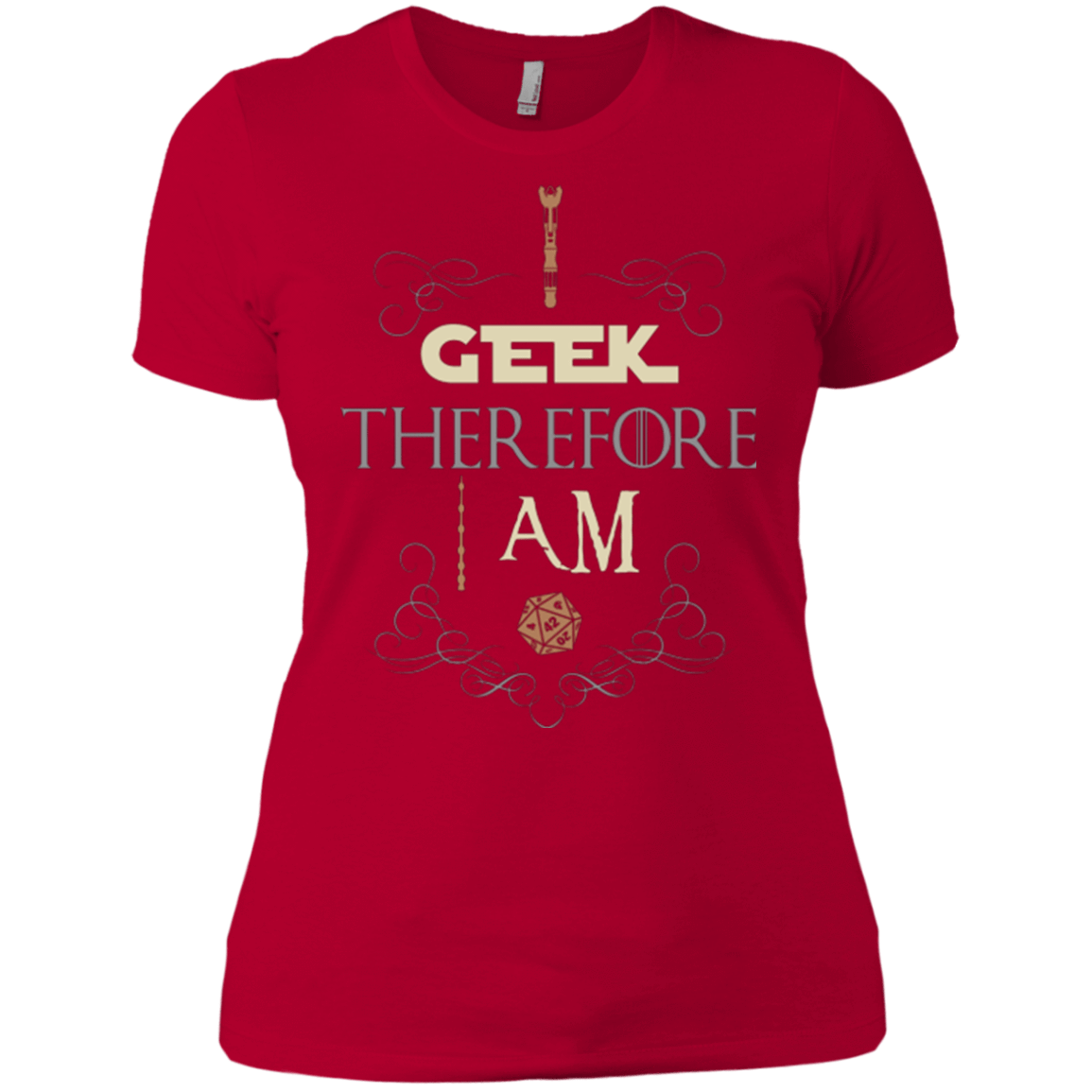 T-Shirts Red / X-Small I GEEK (1) Women's Premium T-Shirt