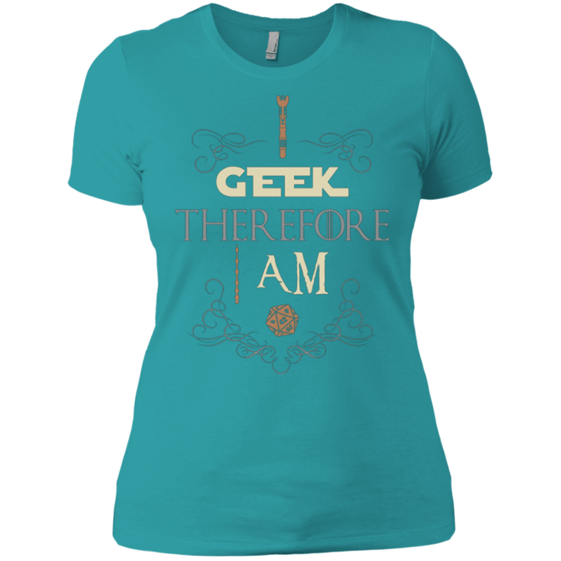 T-Shirts Tahiti Blue / X-Small I GEEK (1) Women's Premium T-Shirt
