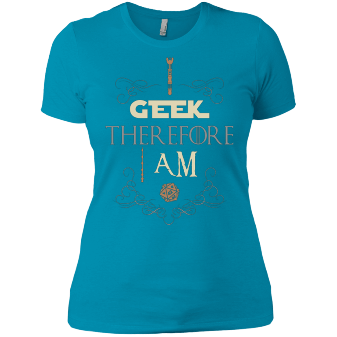 T-Shirts Turquoise / X-Small I GEEK (1) Women's Premium T-Shirt