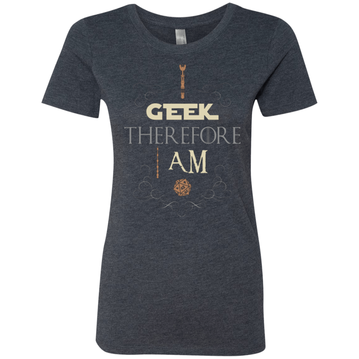 T-Shirts Vintage Navy / Small I GEEK (1) Women's Triblend T-Shirt