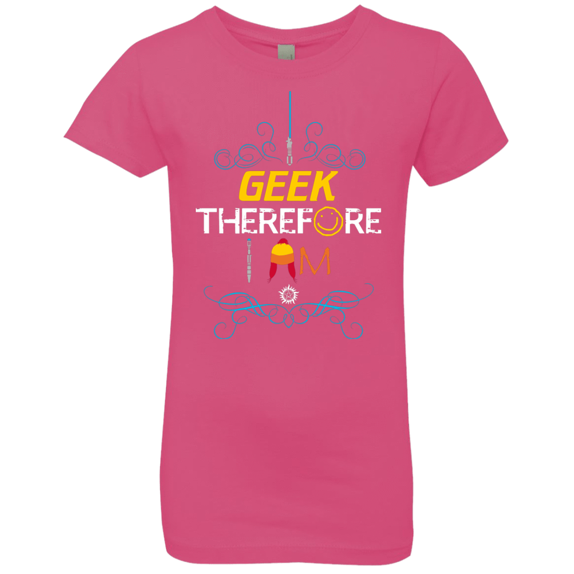 T-Shirts Hot Pink / YXS I GEEK vol 2 Girls Premium T-Shirt