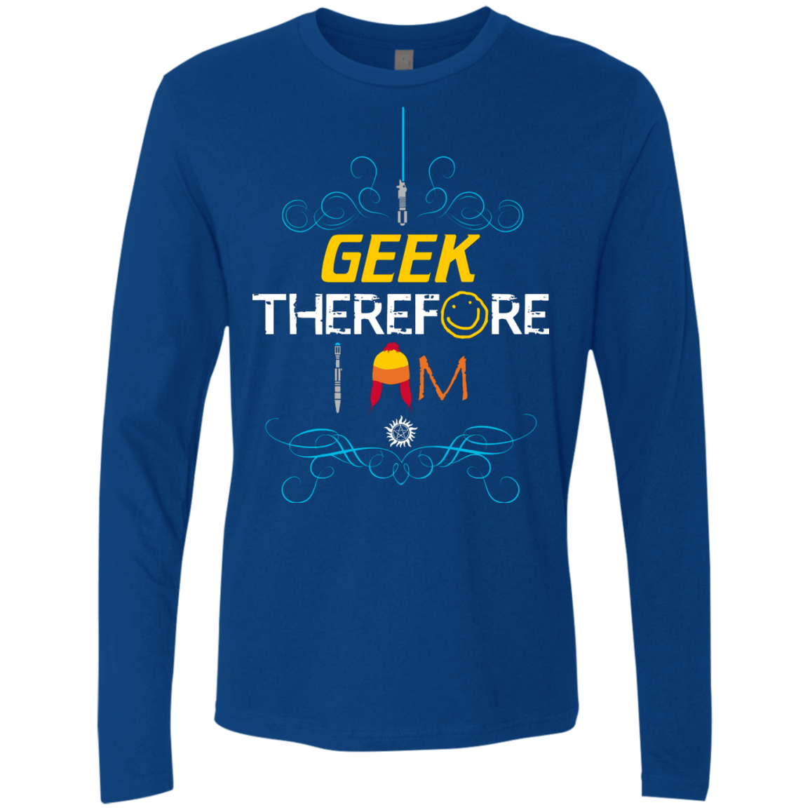 T-Shirts Royal / Small I GEEK vol 2 Men's Premium Long Sleeve