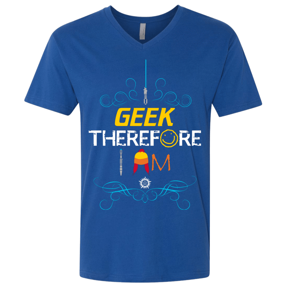 T-Shirts Royal / X-Small I GEEK vol 2 Men's Premium V-Neck