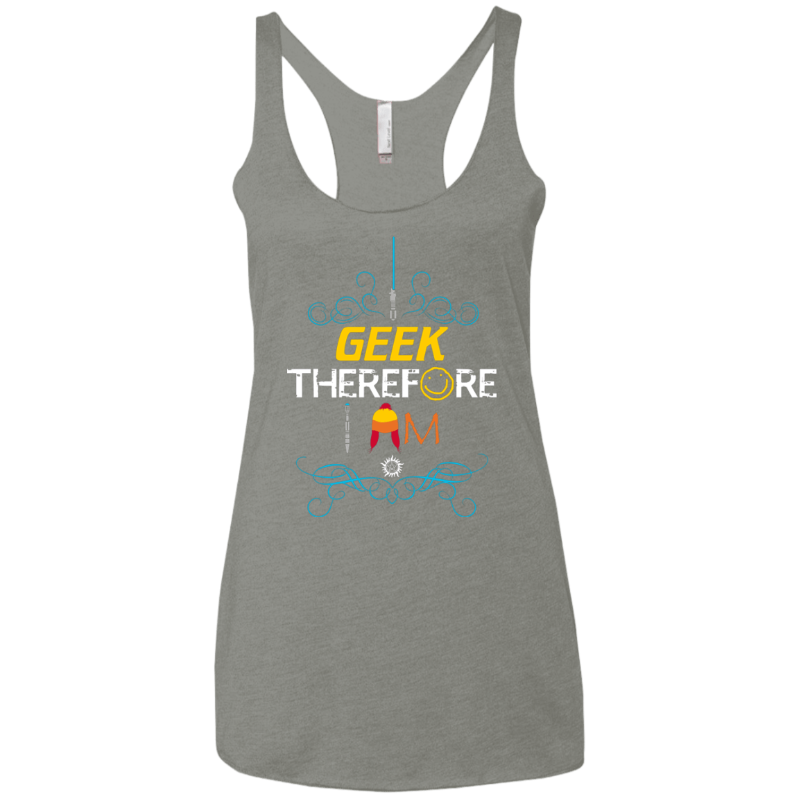 T-Shirts Venetian Grey / X-Small I GEEK vol 2 Women's Triblend Racerback Tank