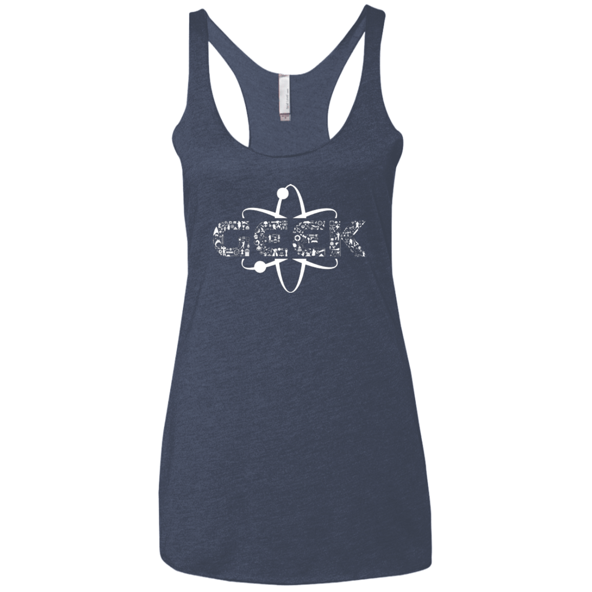 T-Shirts Vintage Navy / X-Small I Geek Women's Triblend Racerback Tank