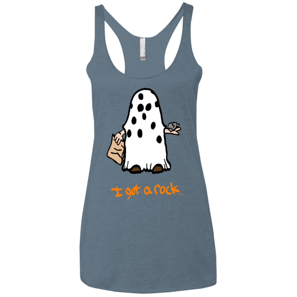 T-Shirts Indigo / X-Small I got A rock Women's Triblend Racerback Tank