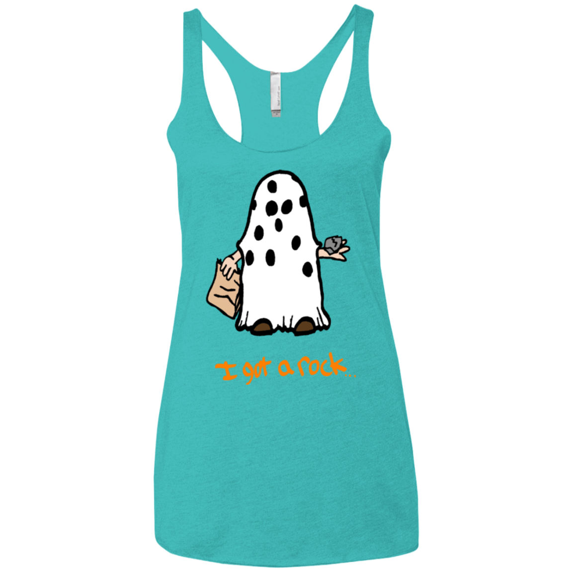 T-Shirts Tahiti Blue / X-Small I got A rock Women's Triblend Racerback Tank