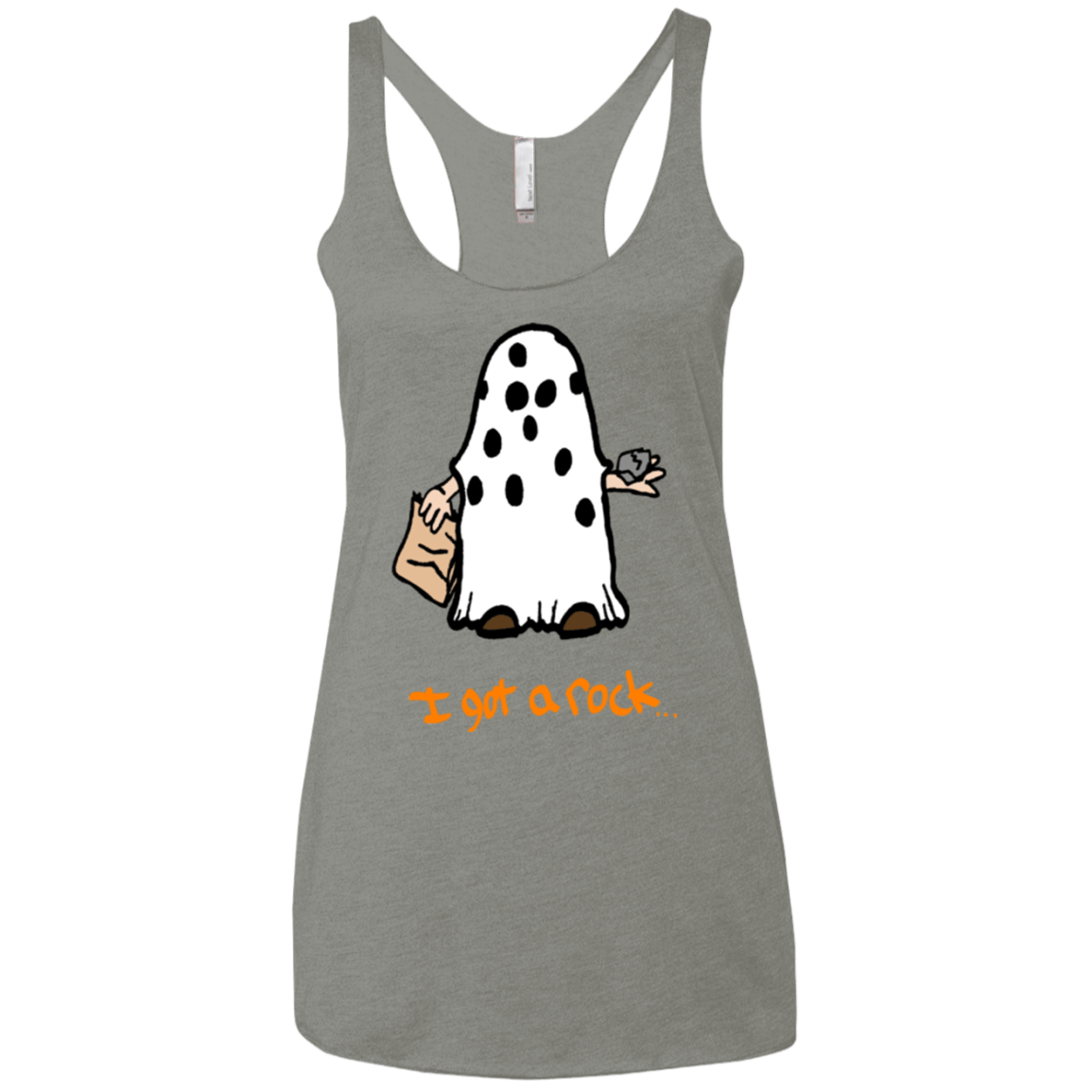 T-Shirts Venetian Grey / X-Small I got A rock Women's Triblend Racerback Tank