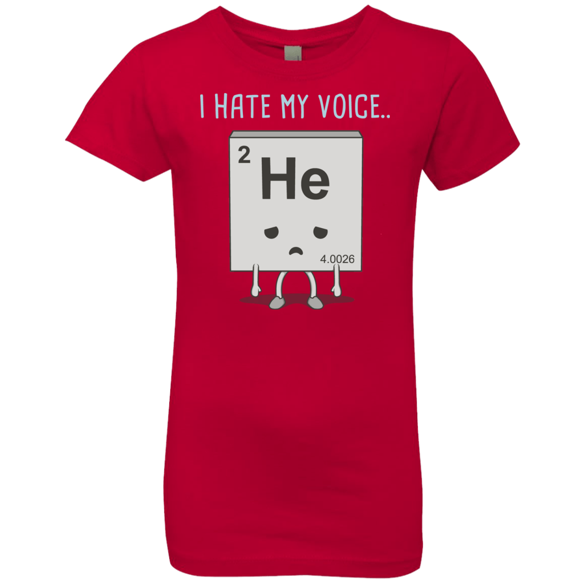 T-Shirts Red / YXS I Hate My Voice Girls Premium T-Shirt