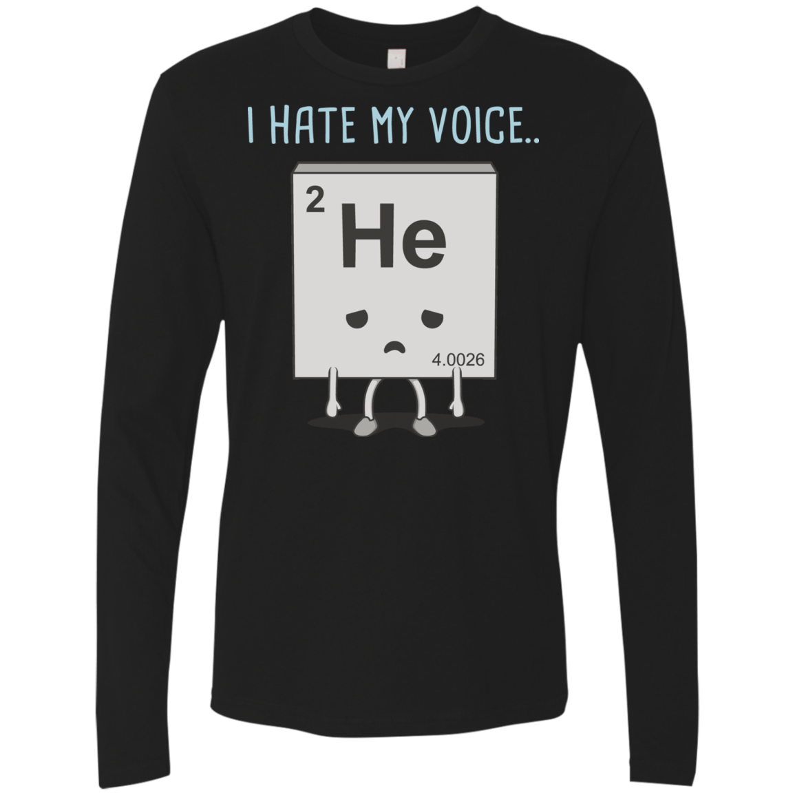 T-Shirts Black / S I Hate My Voice Men's Premium Long Sleeve
