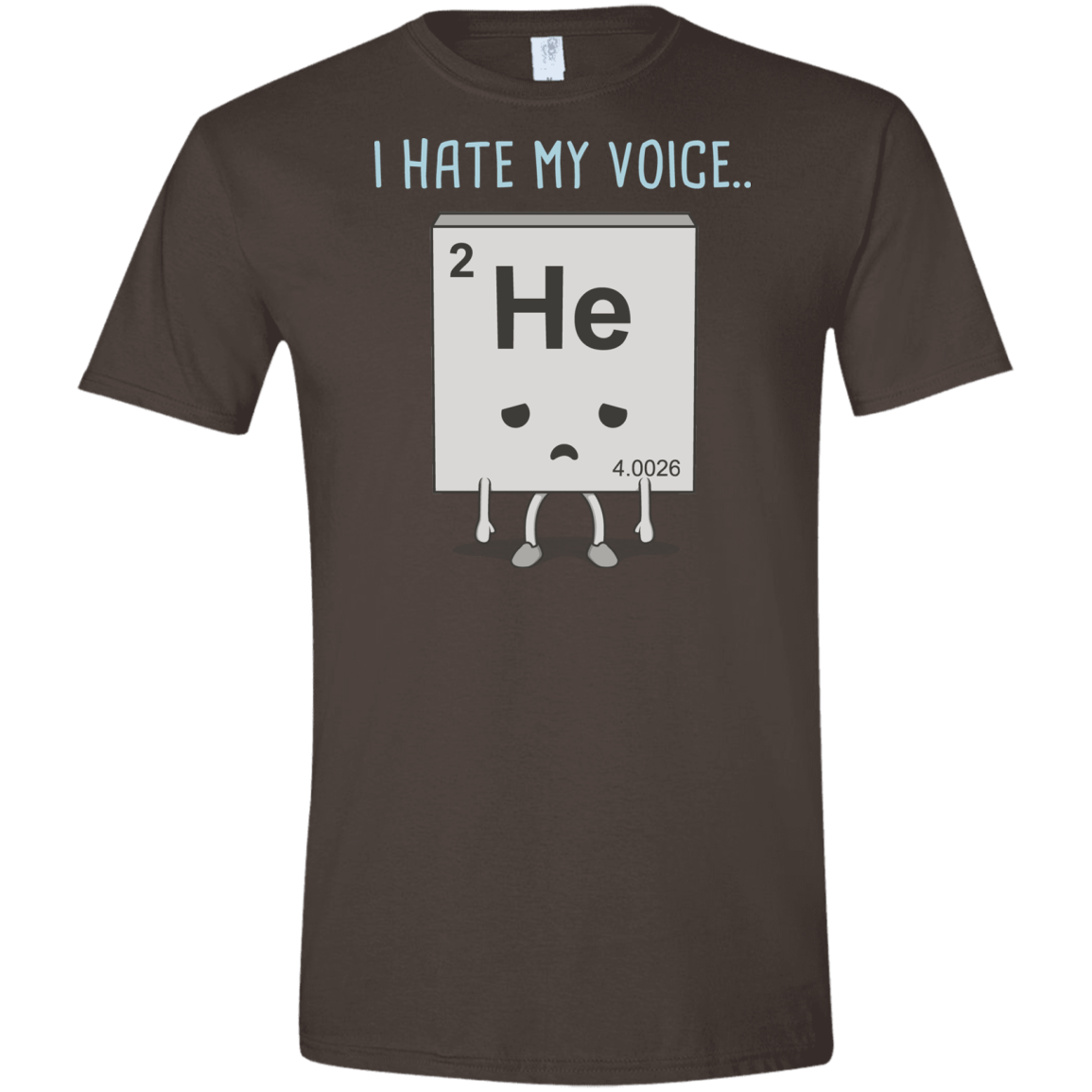 T-Shirts Dark Chocolate / S I Hate My Voice Men's Semi-Fitted Softstyle
