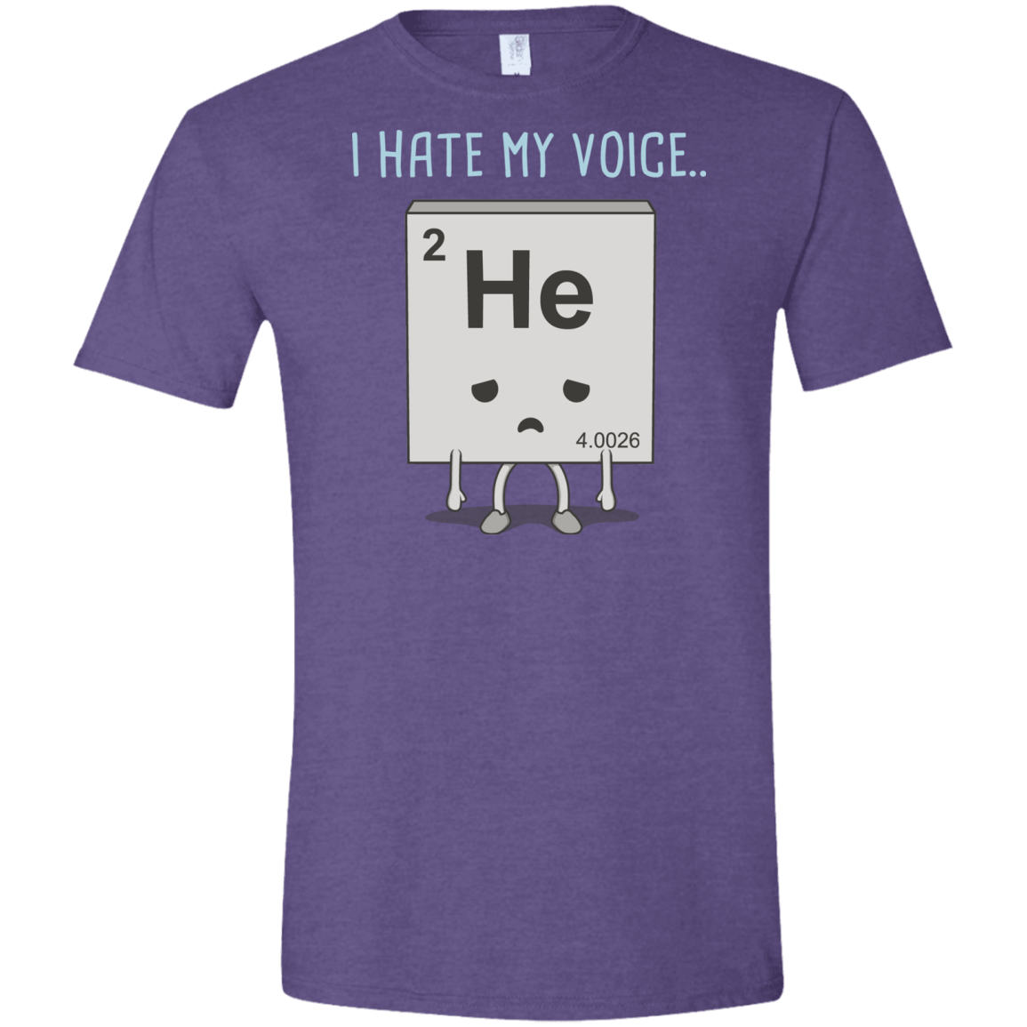 T-Shirts Heather Purple / S I Hate My Voice Men's Semi-Fitted Softstyle