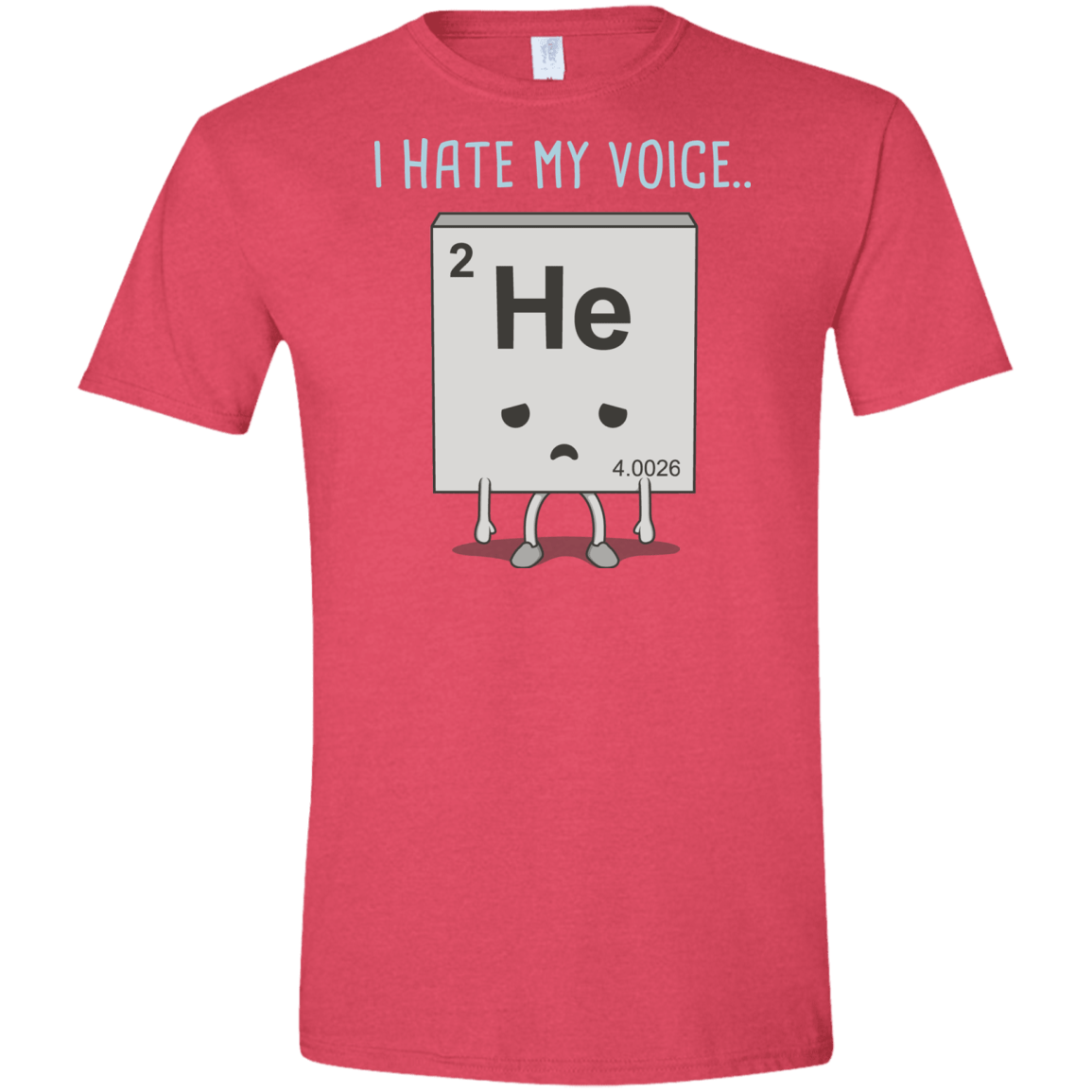 T-Shirts Heather Red / S I Hate My Voice Men's Semi-Fitted Softstyle