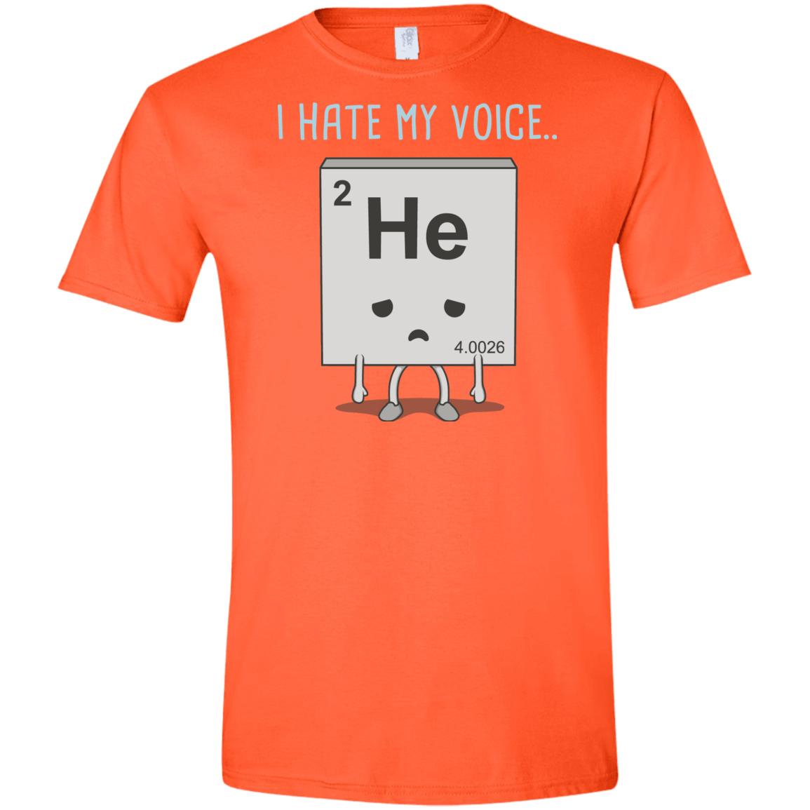 T-Shirts Orange / S I Hate My Voice Men's Semi-Fitted Softstyle